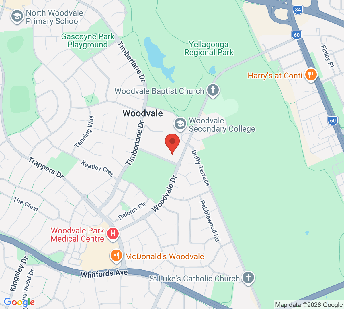 Map of Kingsley Tennis Club