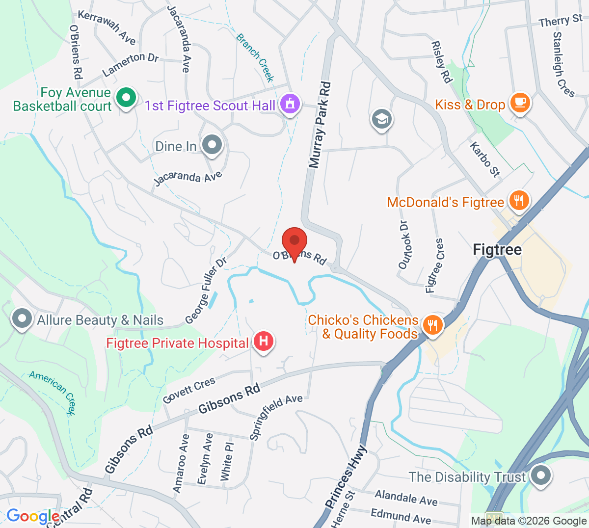 Map of Ace Tennis and Leisure