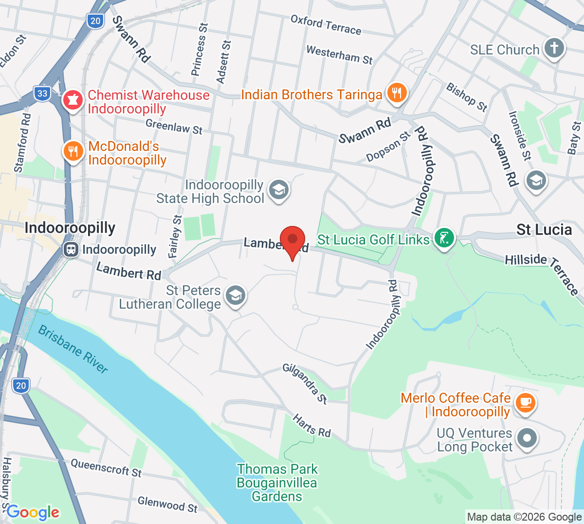 Map of Ace Tennis Australia