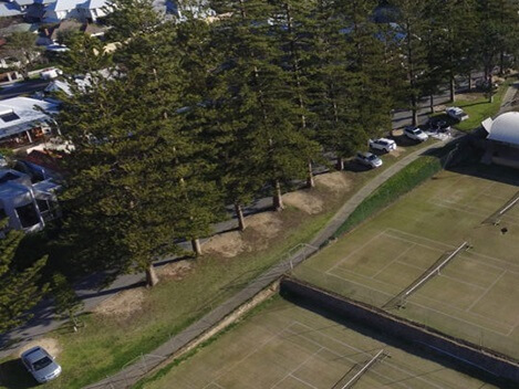 Allen Park Tennis Club in Swanbourne