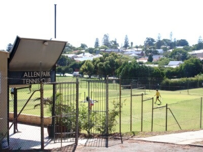 Allen Park Tennis Club in Swanbourne