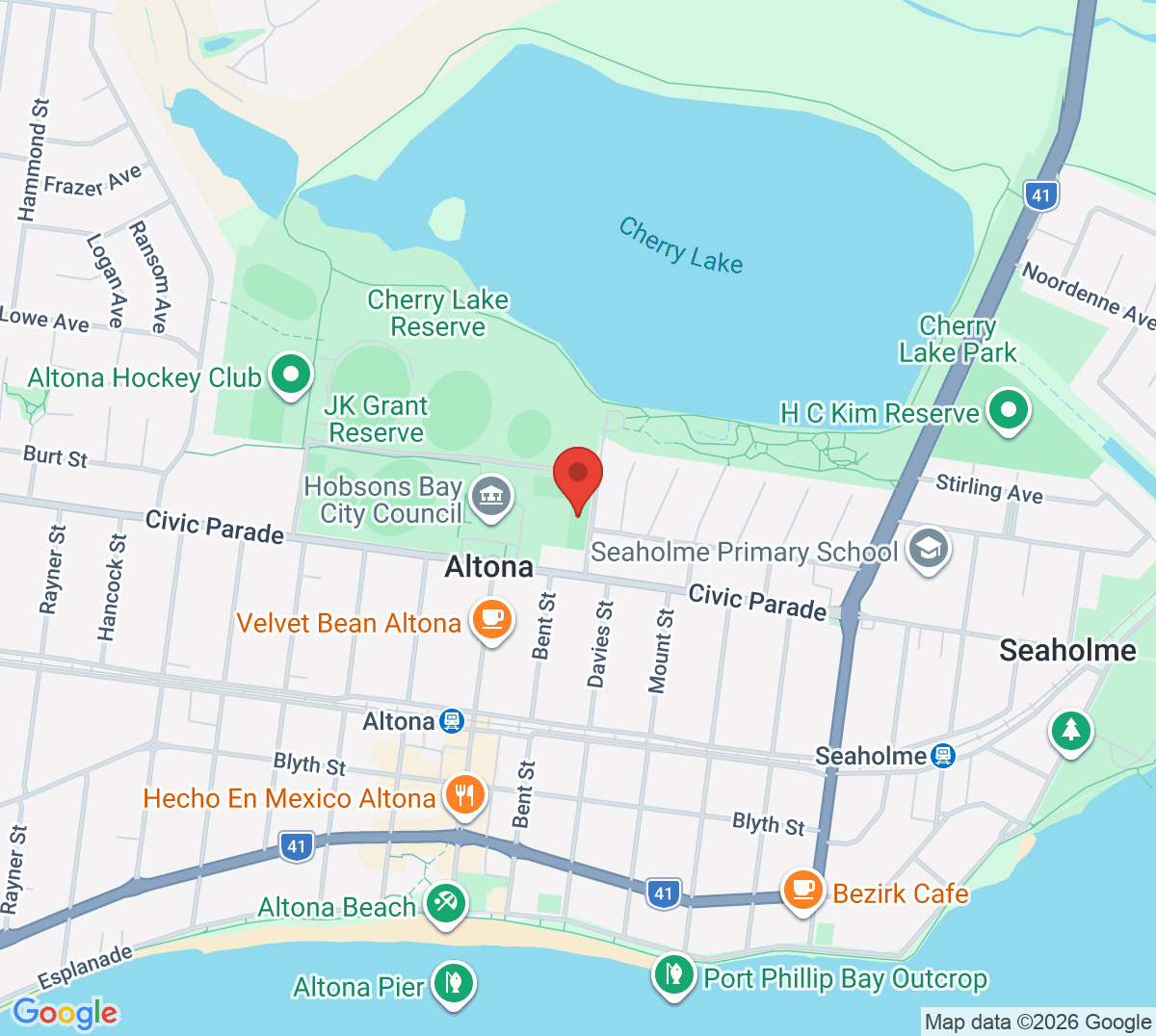 Map of Altona Tennis Club