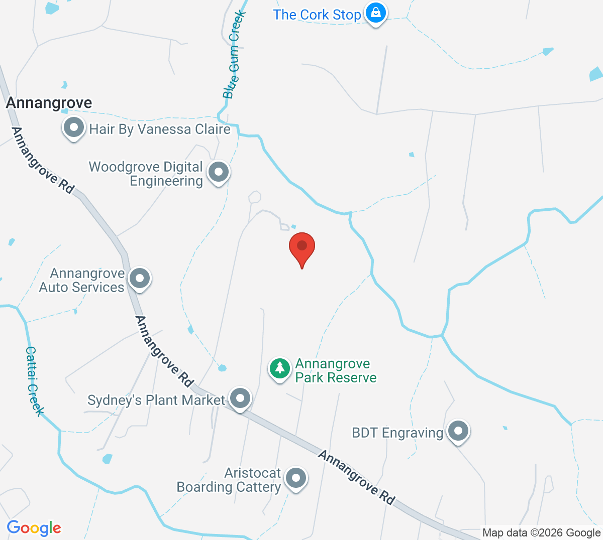 Map of Annangrove Park