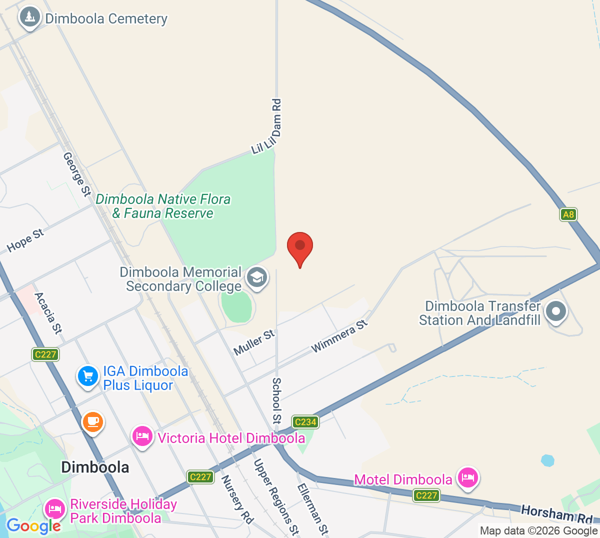 Dimboola Map Arkona Tennis Club, Dimboola VIC | Book a Tennis Court
