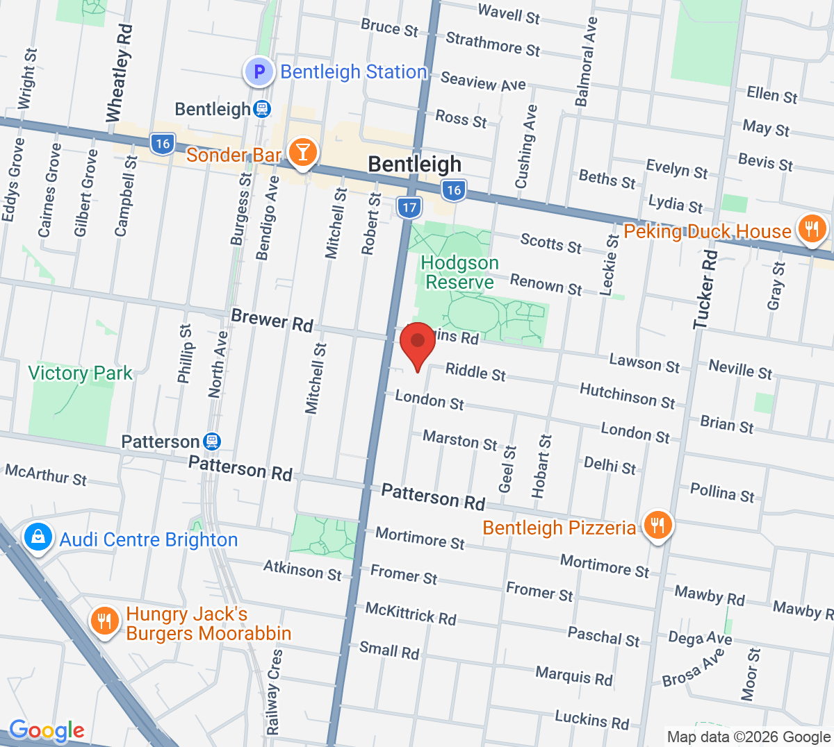 Map of St Pauls Tennis Club