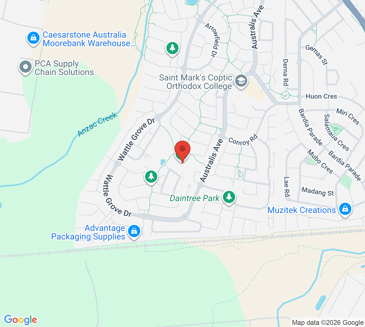 Map of Australis Park
