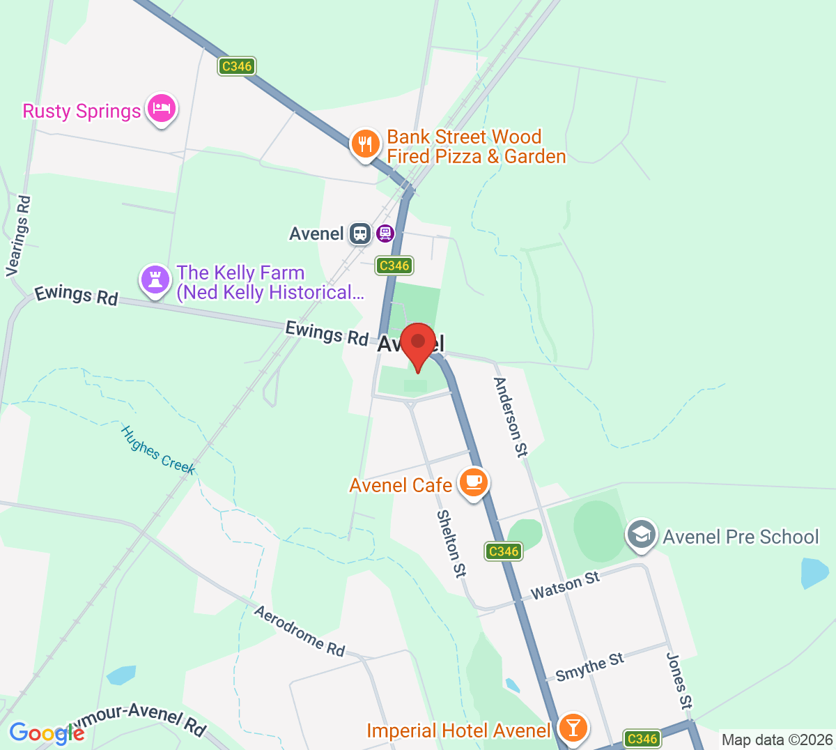 Map of Avenel Tennis Club