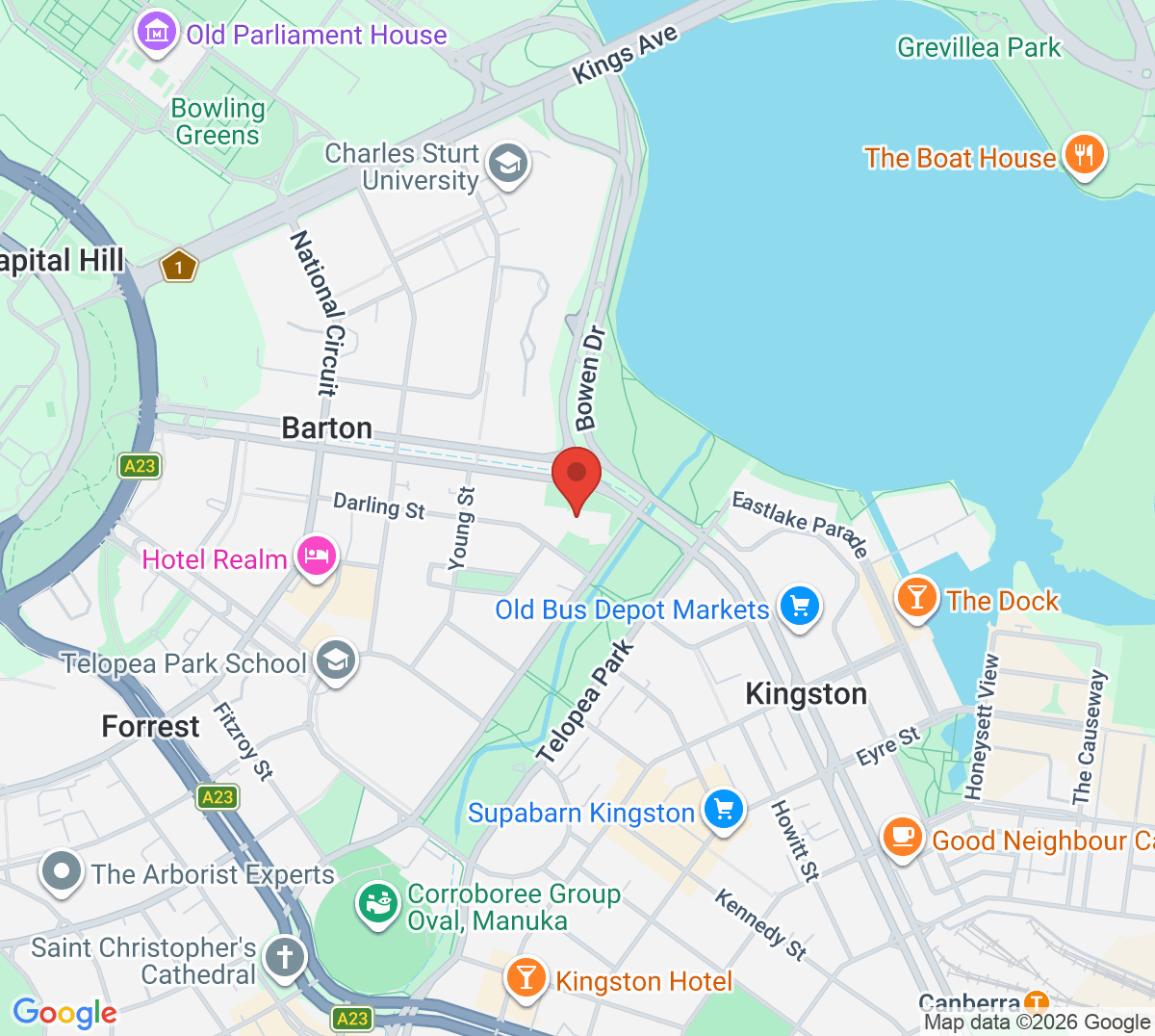 Map of Barton Tennis Club