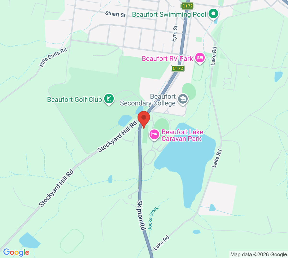 Map of Beaufort Tennis Club