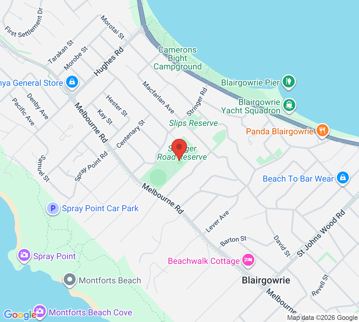 Map of Blairgowrie Tennis Club