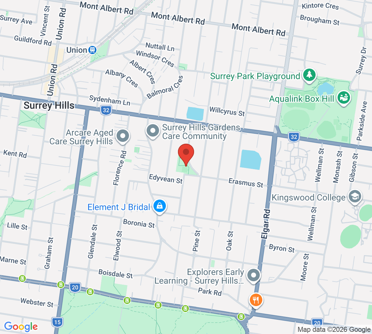Map of Bluebell Hill Tennis Club
