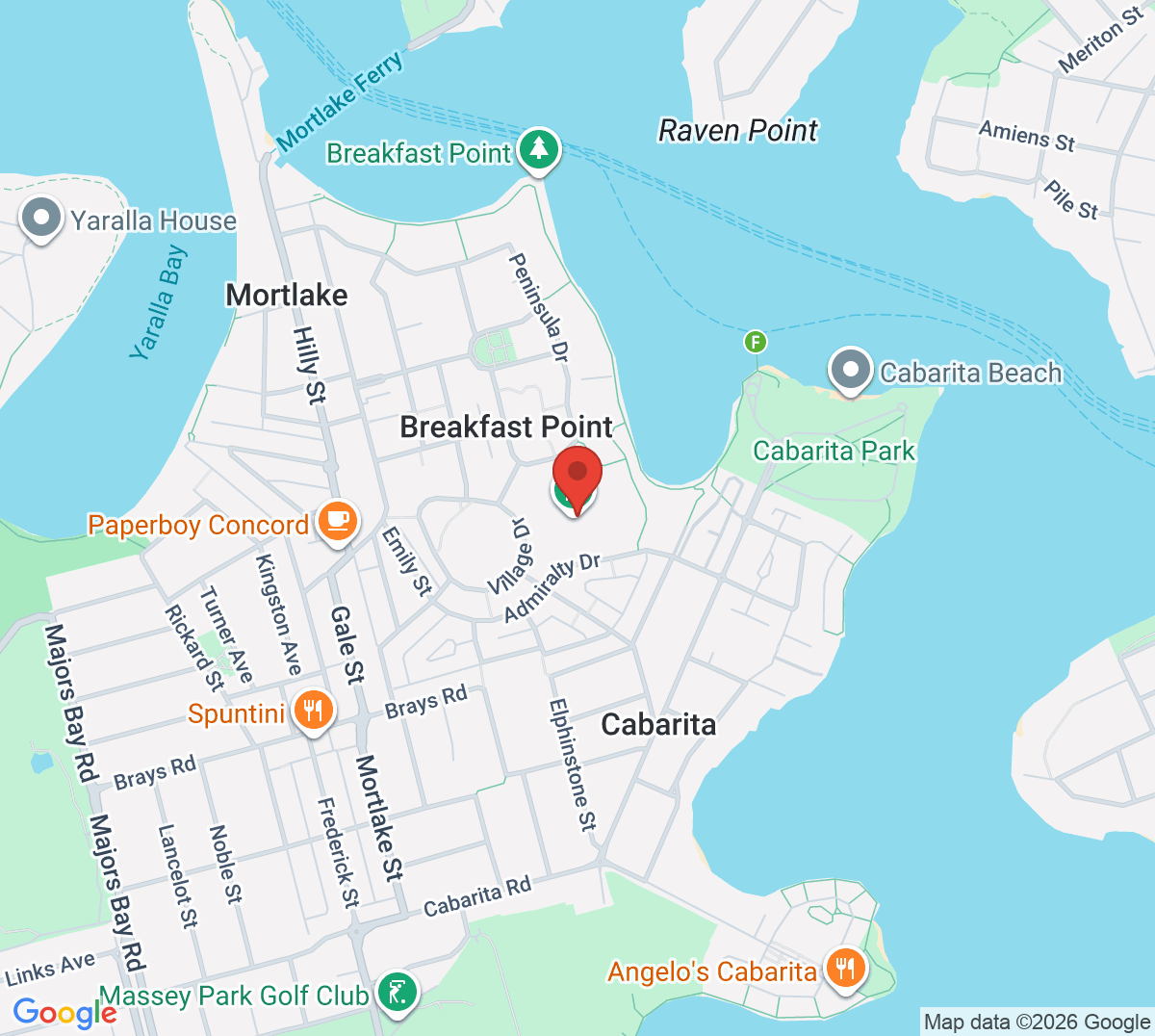 Map of Breakfast Point Country Club