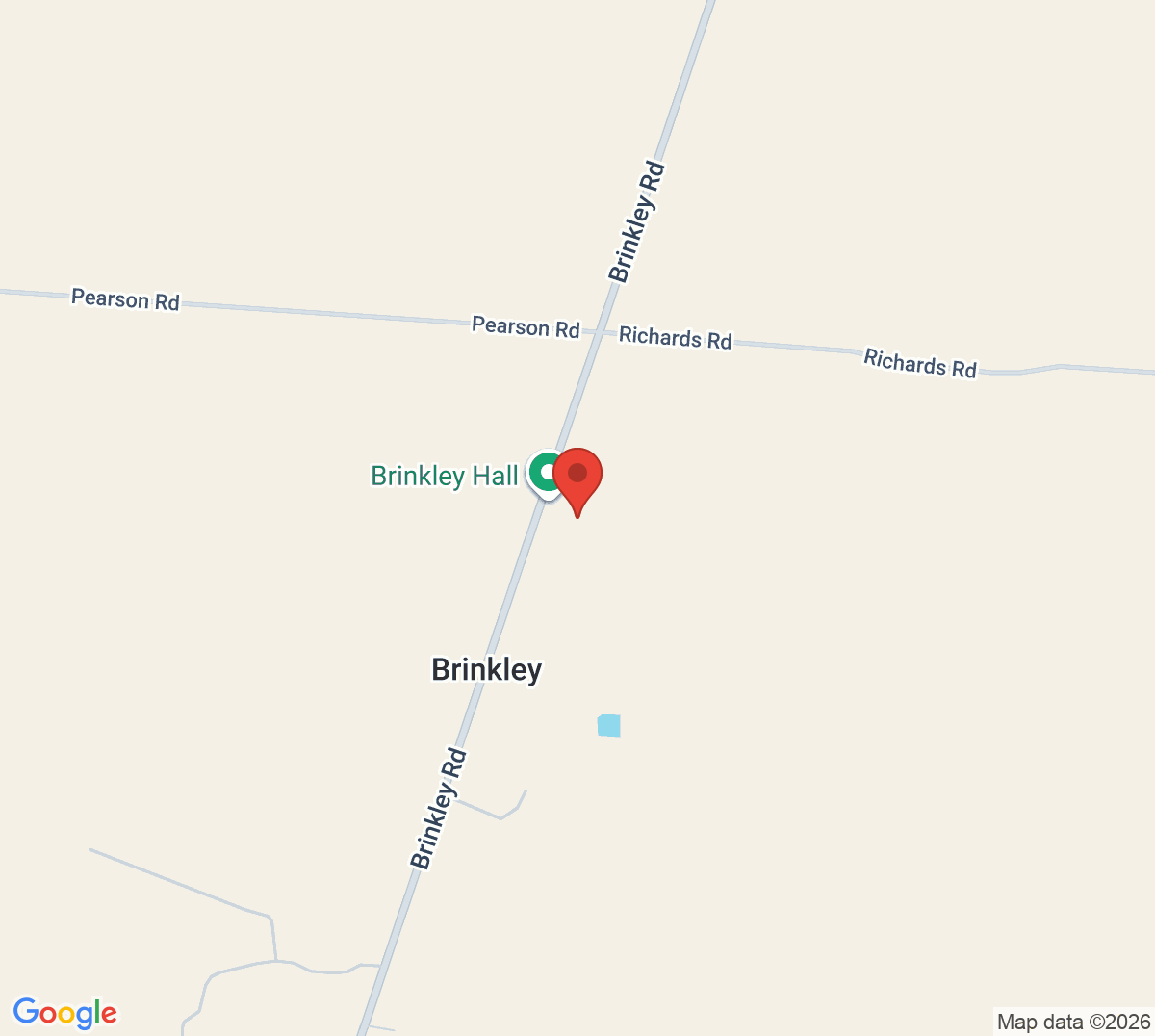 Map of Brinkley Tennis Club