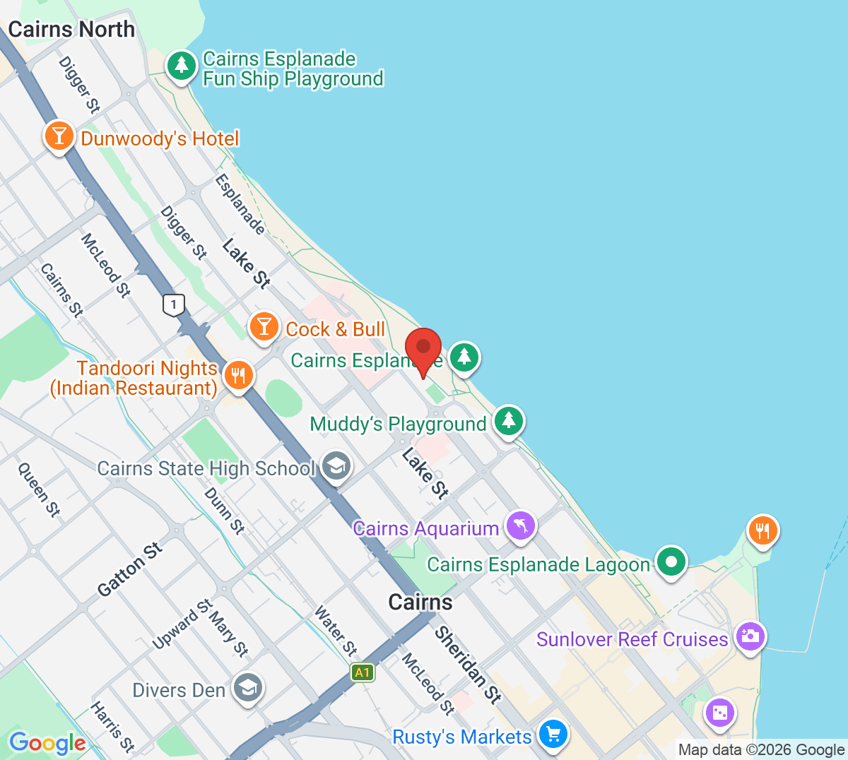 Map of Cairns Tennis Club Inc.