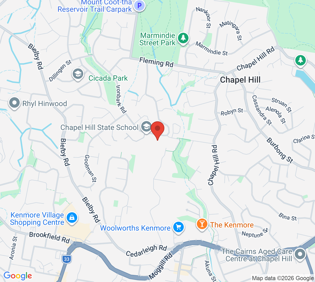 Map of Chapel Hill State School