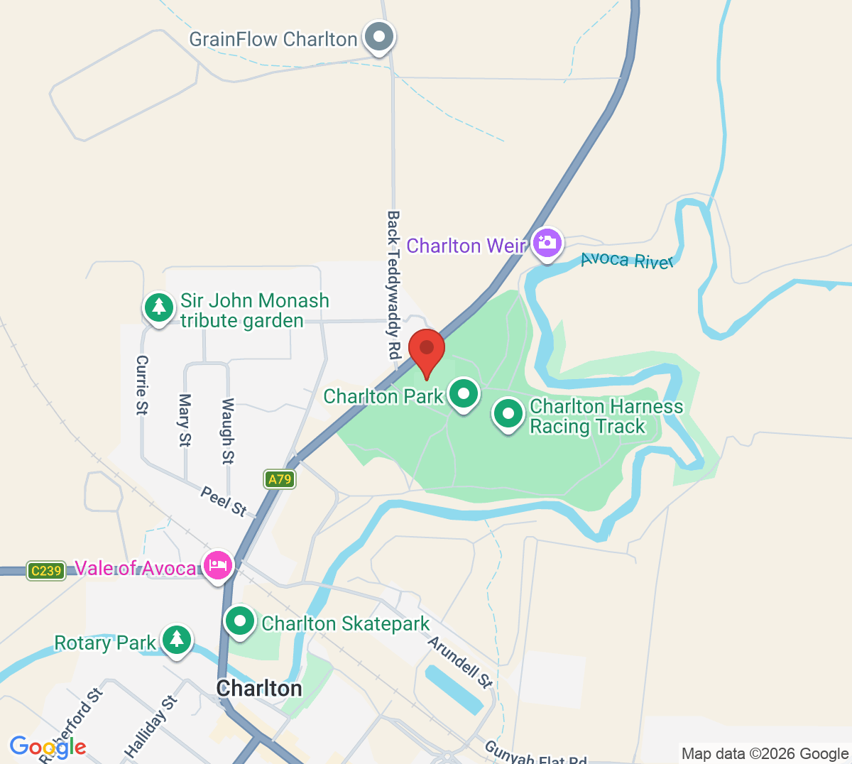 Map of Charlton Lawn Tennis Club