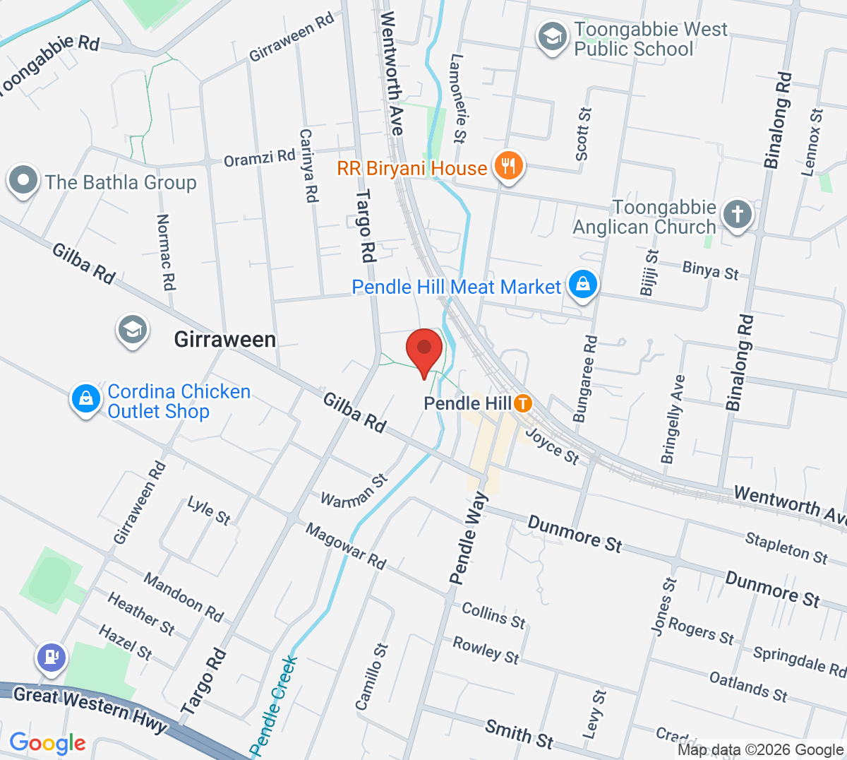 Map of Civic Park Tennis Courts