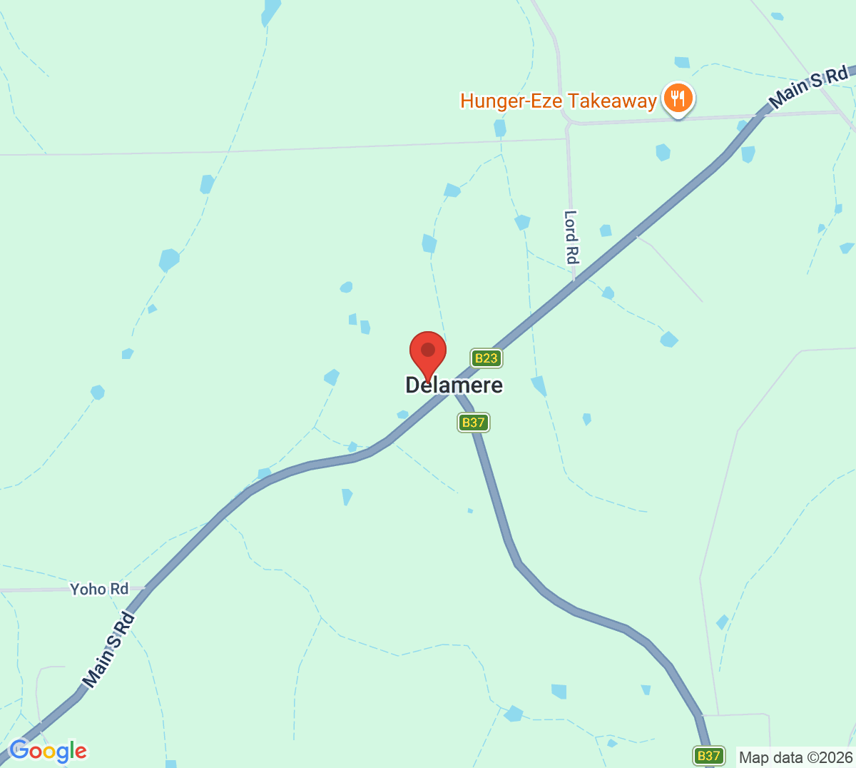 Map of Delamere Tennis Courts