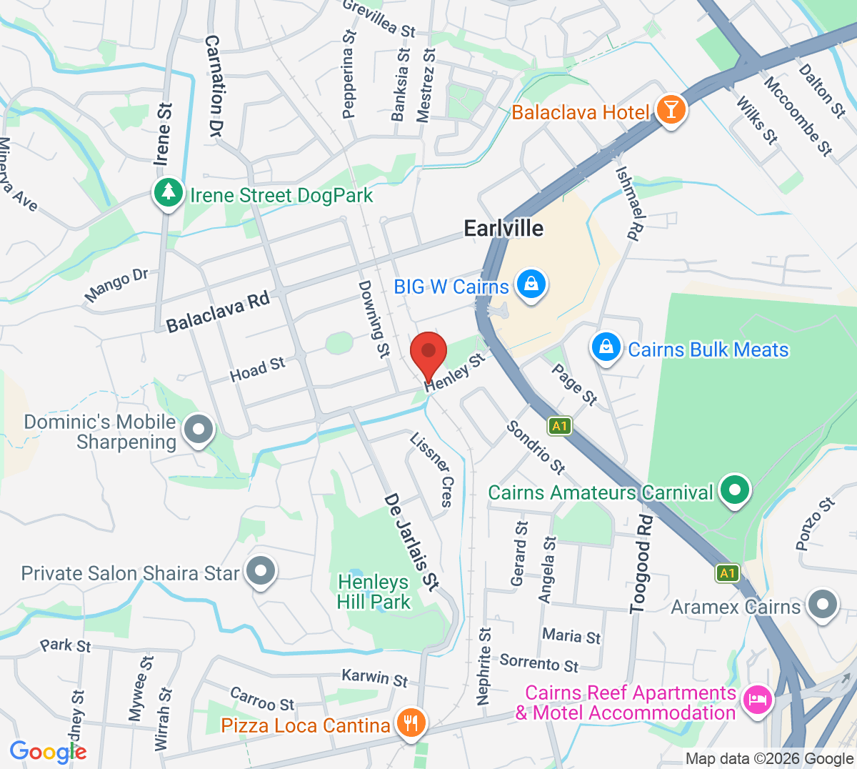 Map of Earlville Tennis Club