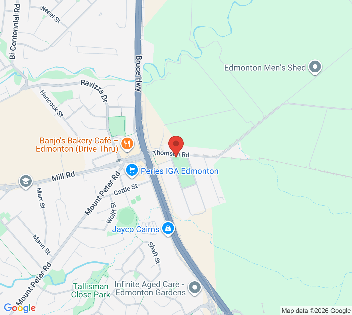 Map of Edmonton Tennis Club