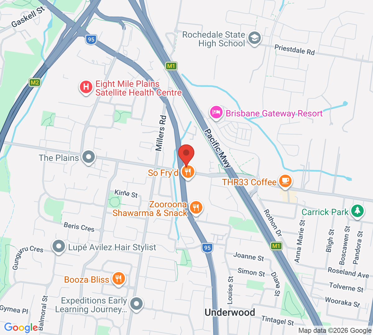 Map of Eight Mile Plains State School
