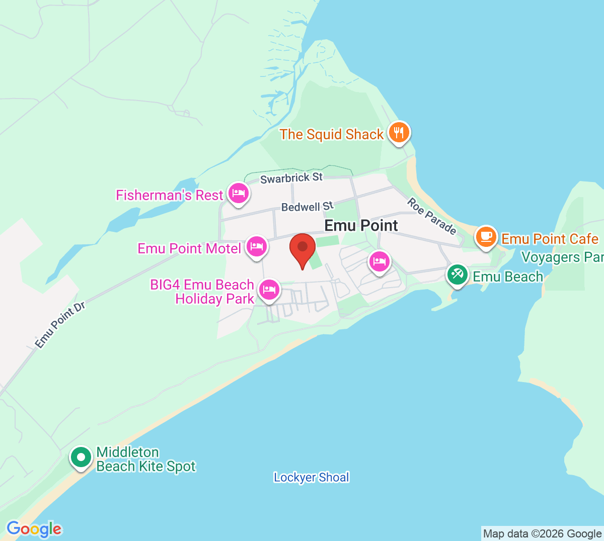 Map of Emu Point Sporting Club