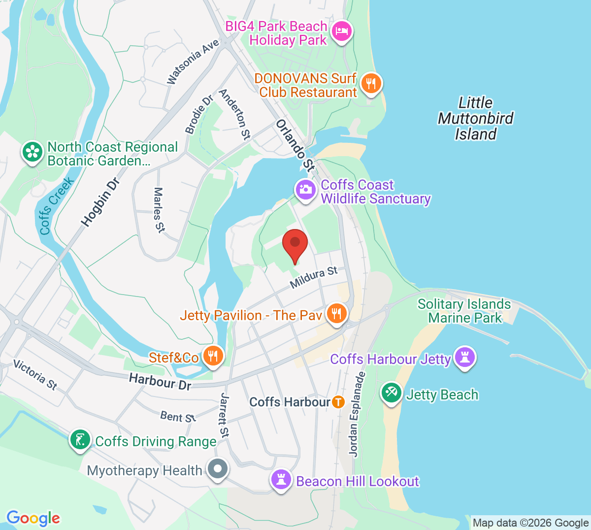 Map of Englands Park Tennis Club