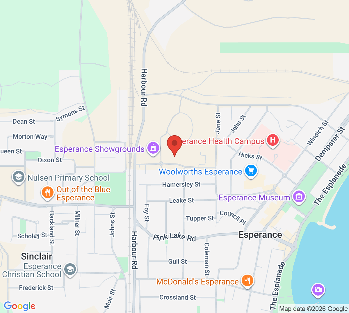 Map of Esperance Tennis Club