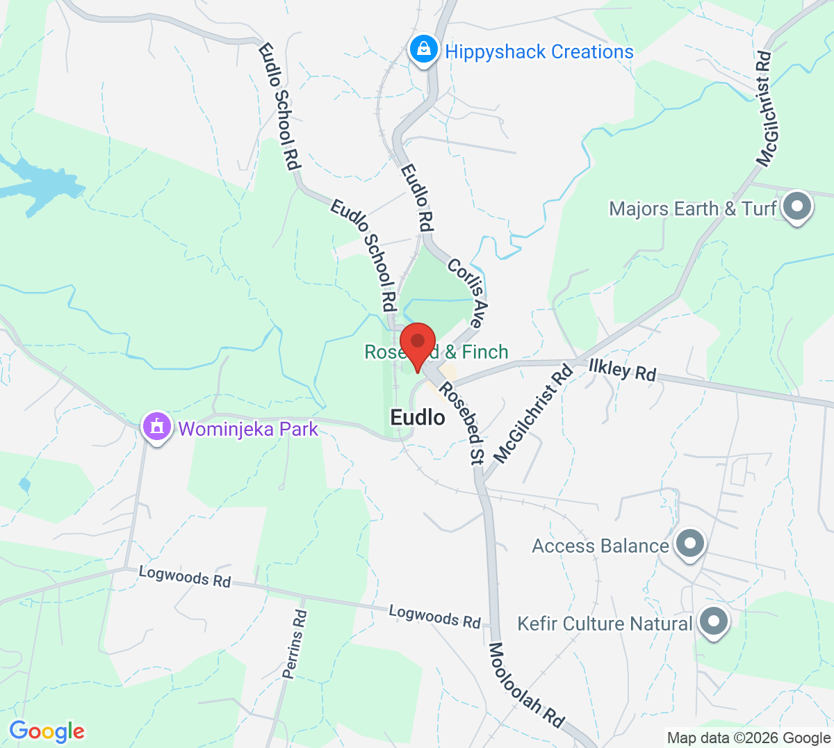 Map of Eudlo Tennis Club
