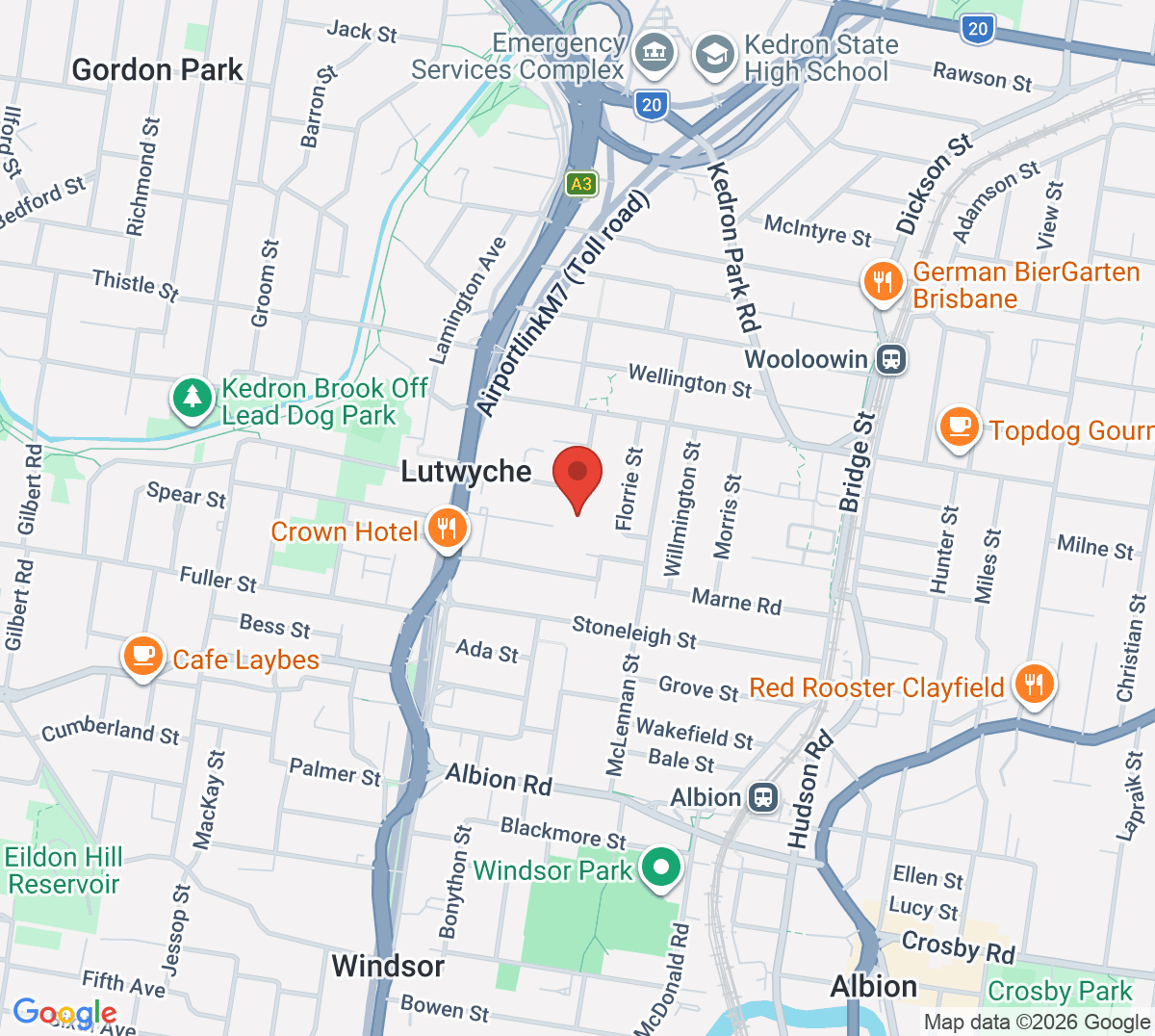 Map of Fancutts Tennis Centre