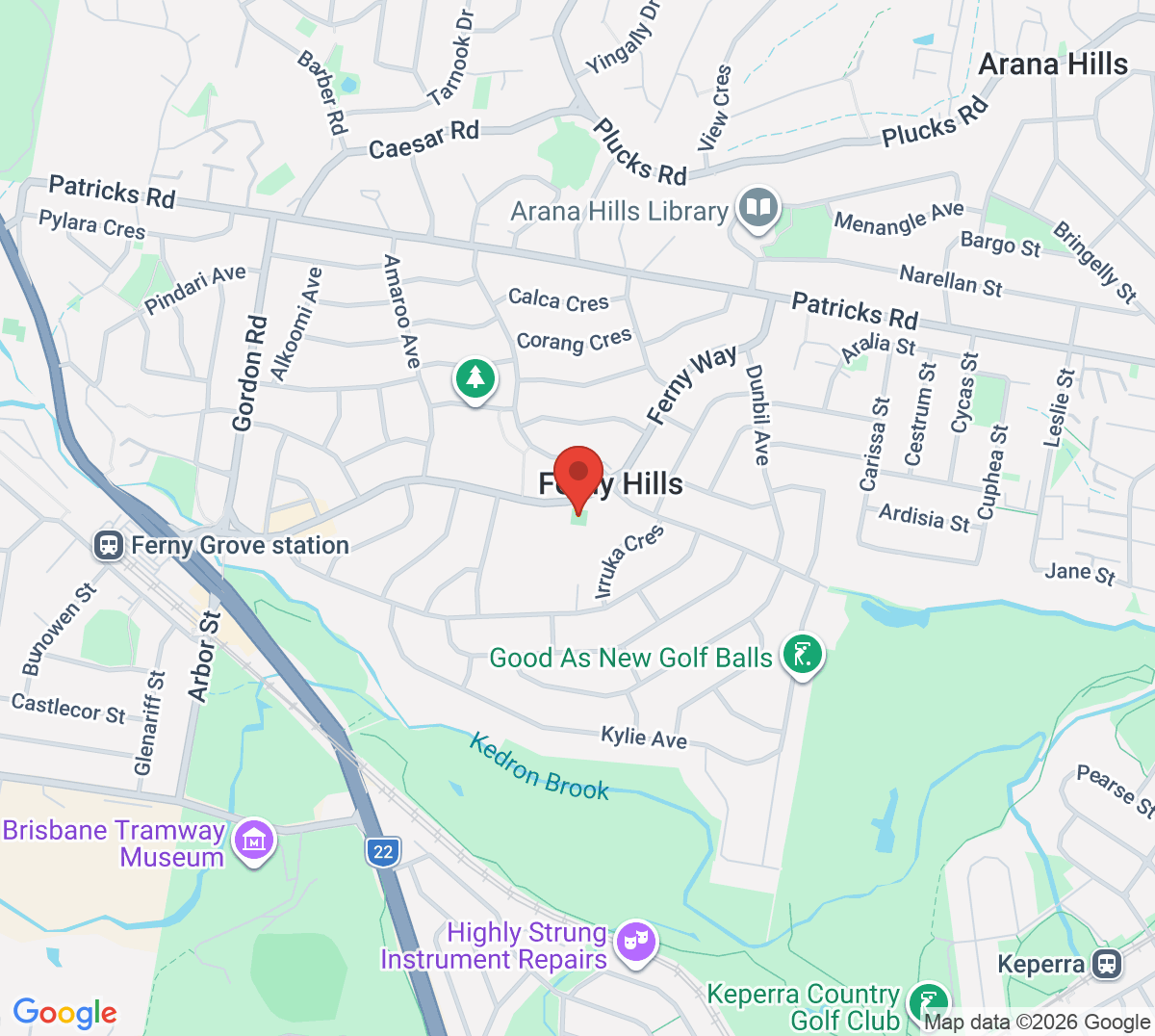 Map of Ferny Hills State School