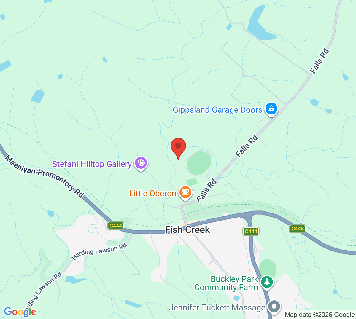 Map of Fish Creek Tennis Club