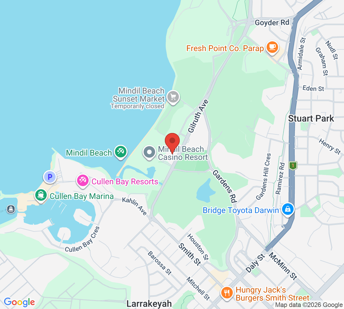 Map of Gardens Tennis