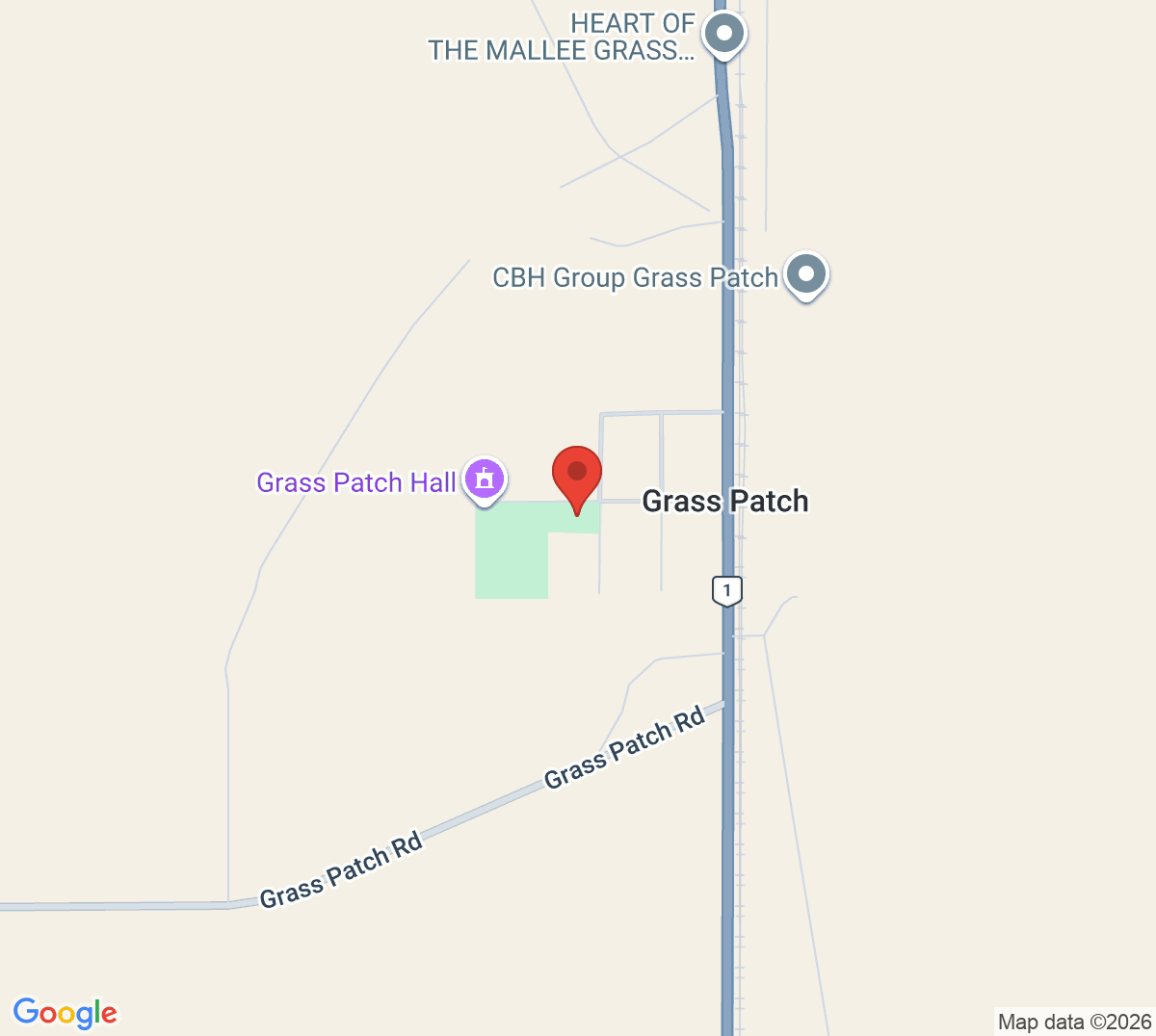Map of Grass Patch Tennis Club