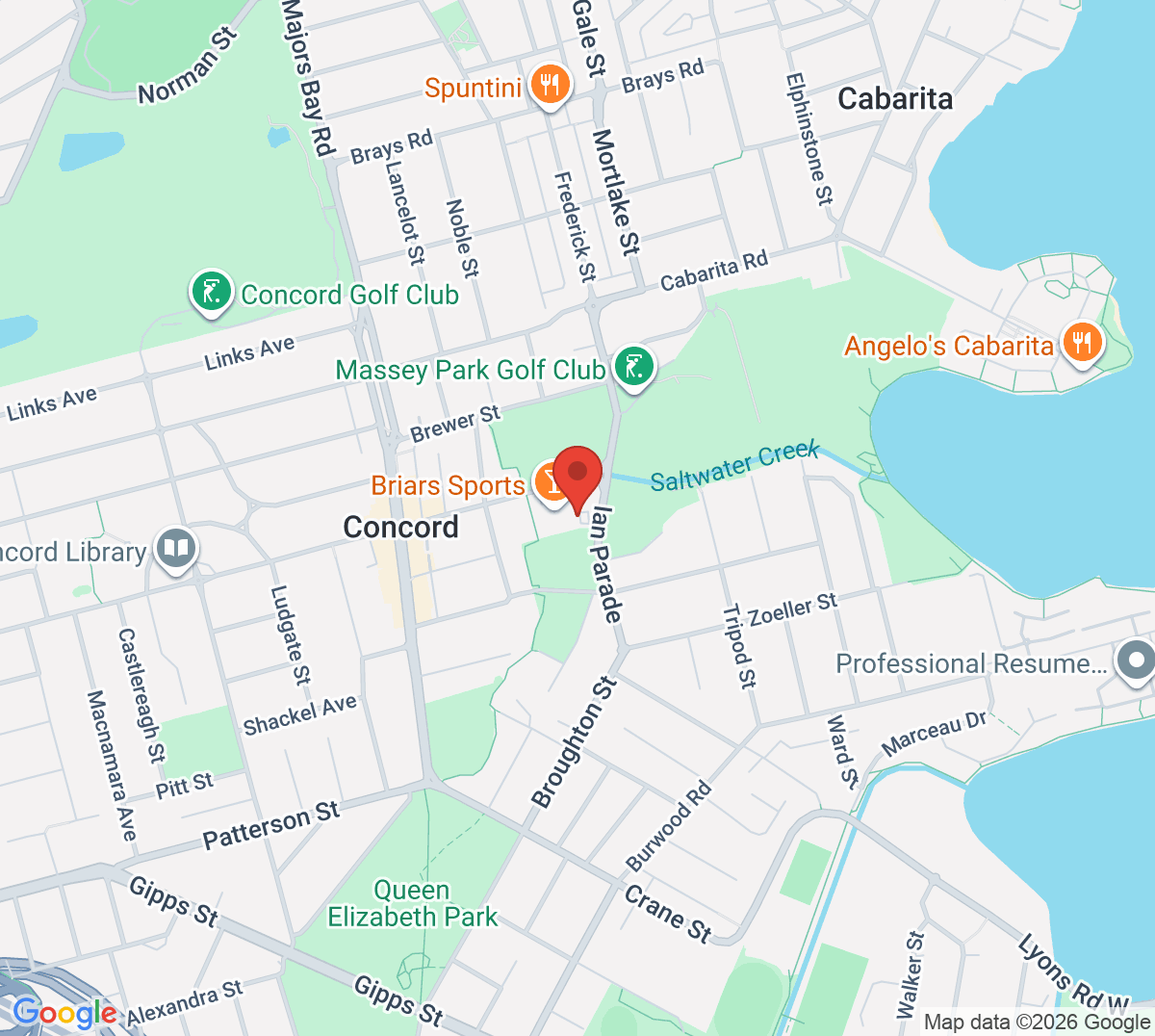 Map of Greenlees Park Tennis