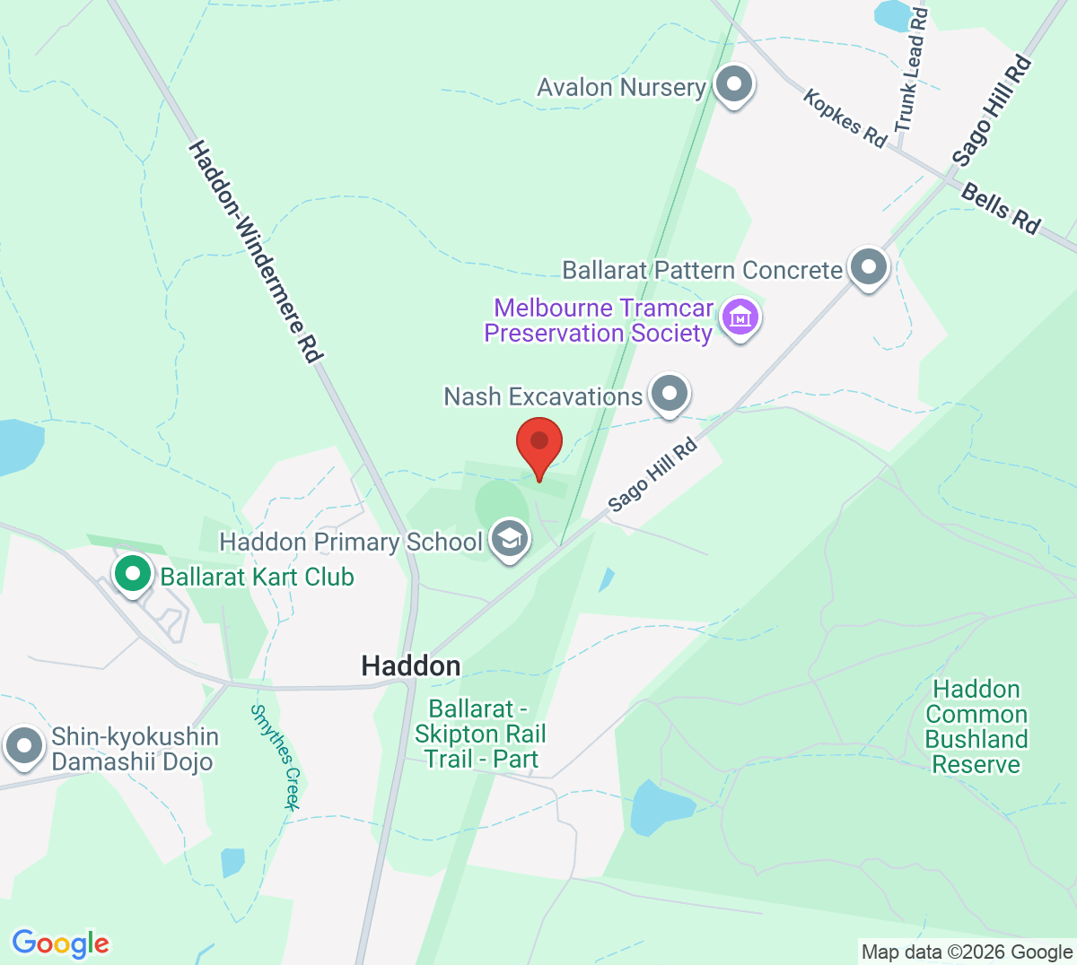 Map of Haddon Tennis Club