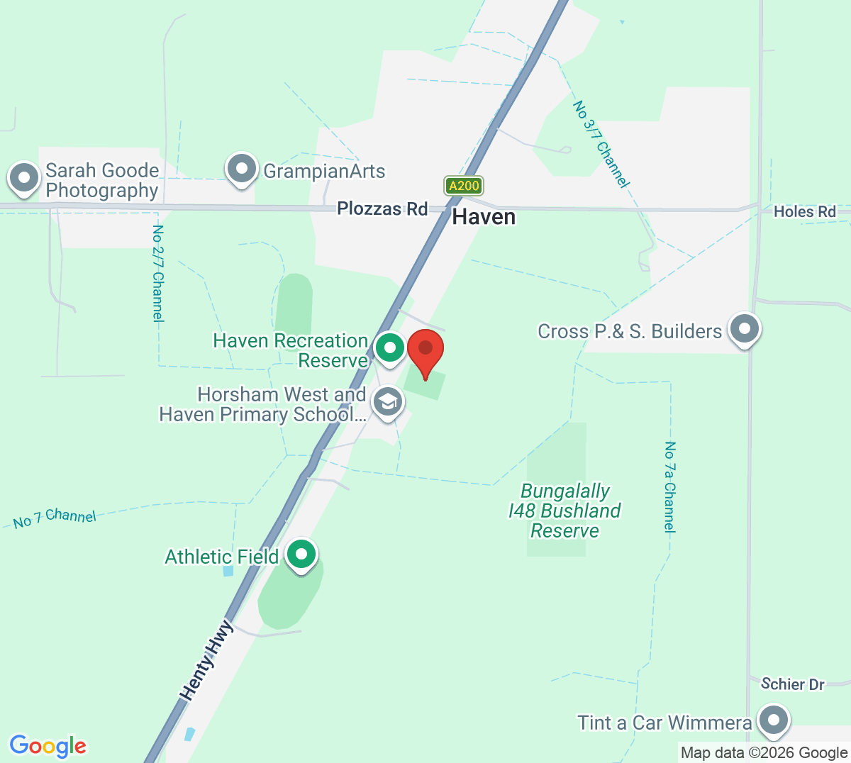 Map of Haven Tennis Club