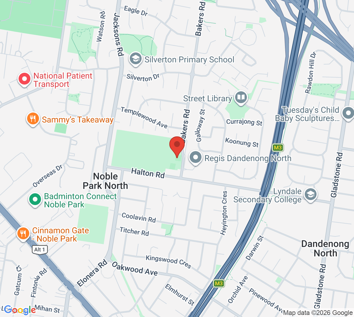 Map of Heritage Tennis Club