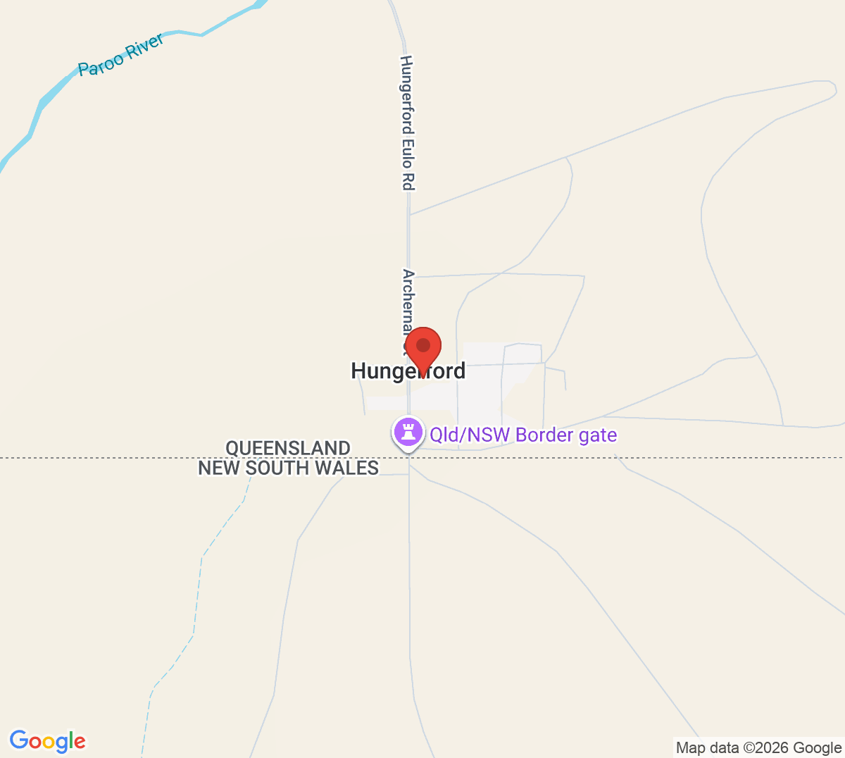 Map of Hungerford Tennis Courts