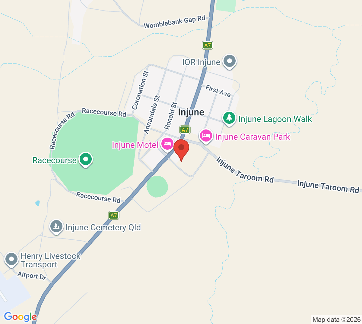 Injune Map Injune Tennis Club, Injune QLD | Book a Tennis Court