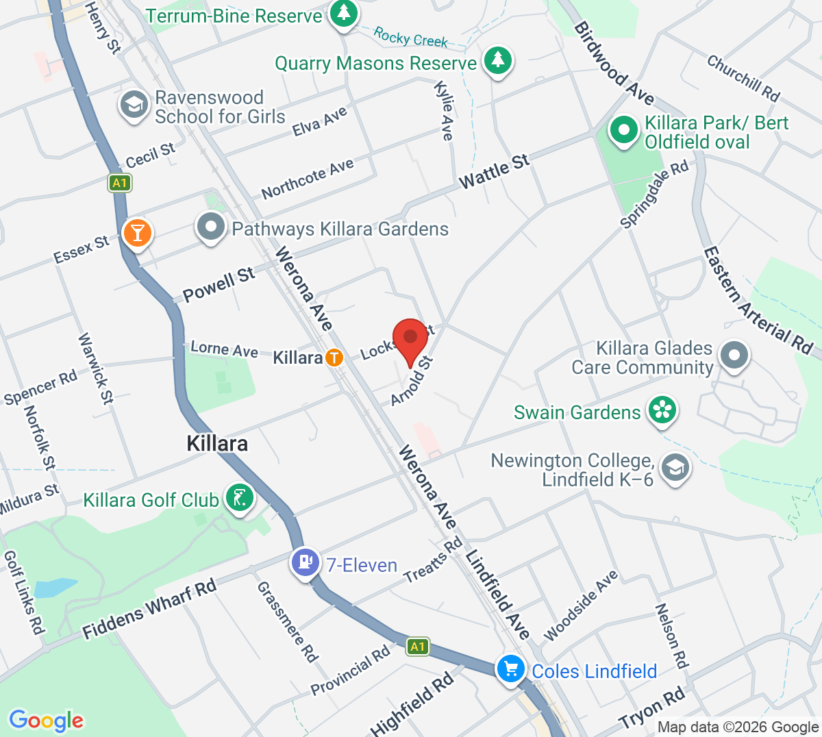 Map of Inspire Tennis
