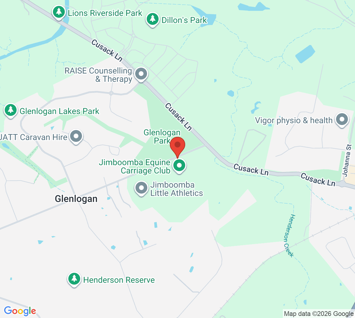 Map of Jimboomba Tennis Club