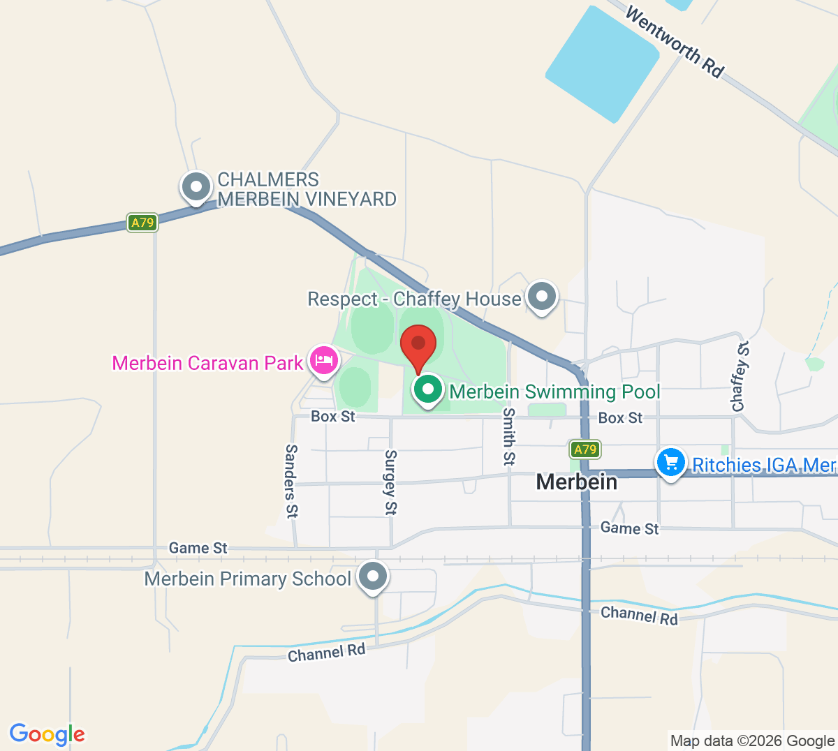 Map of Kenny Park Tennis Club