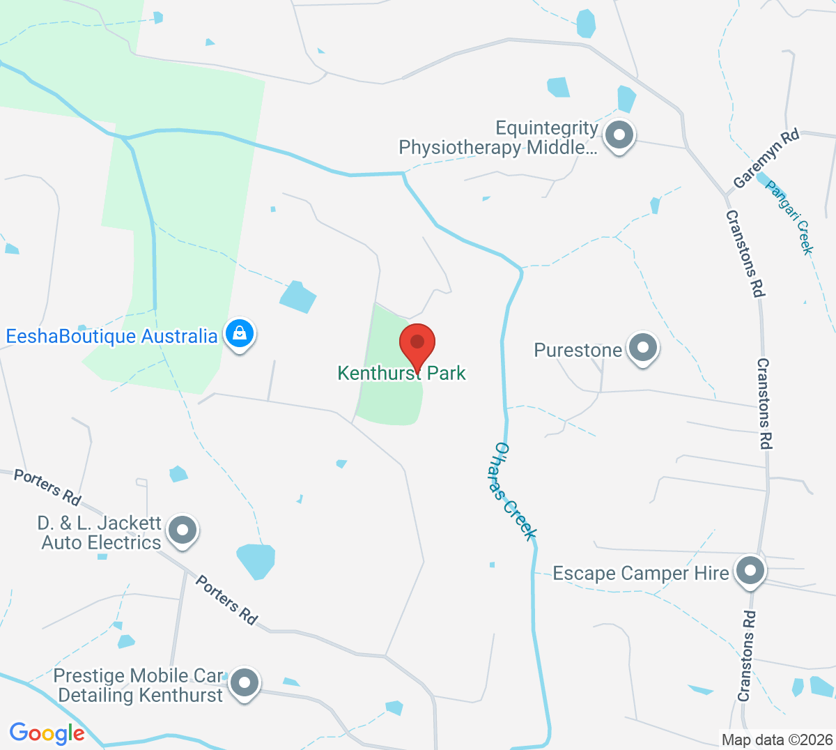 Map of Kenthurst Park
