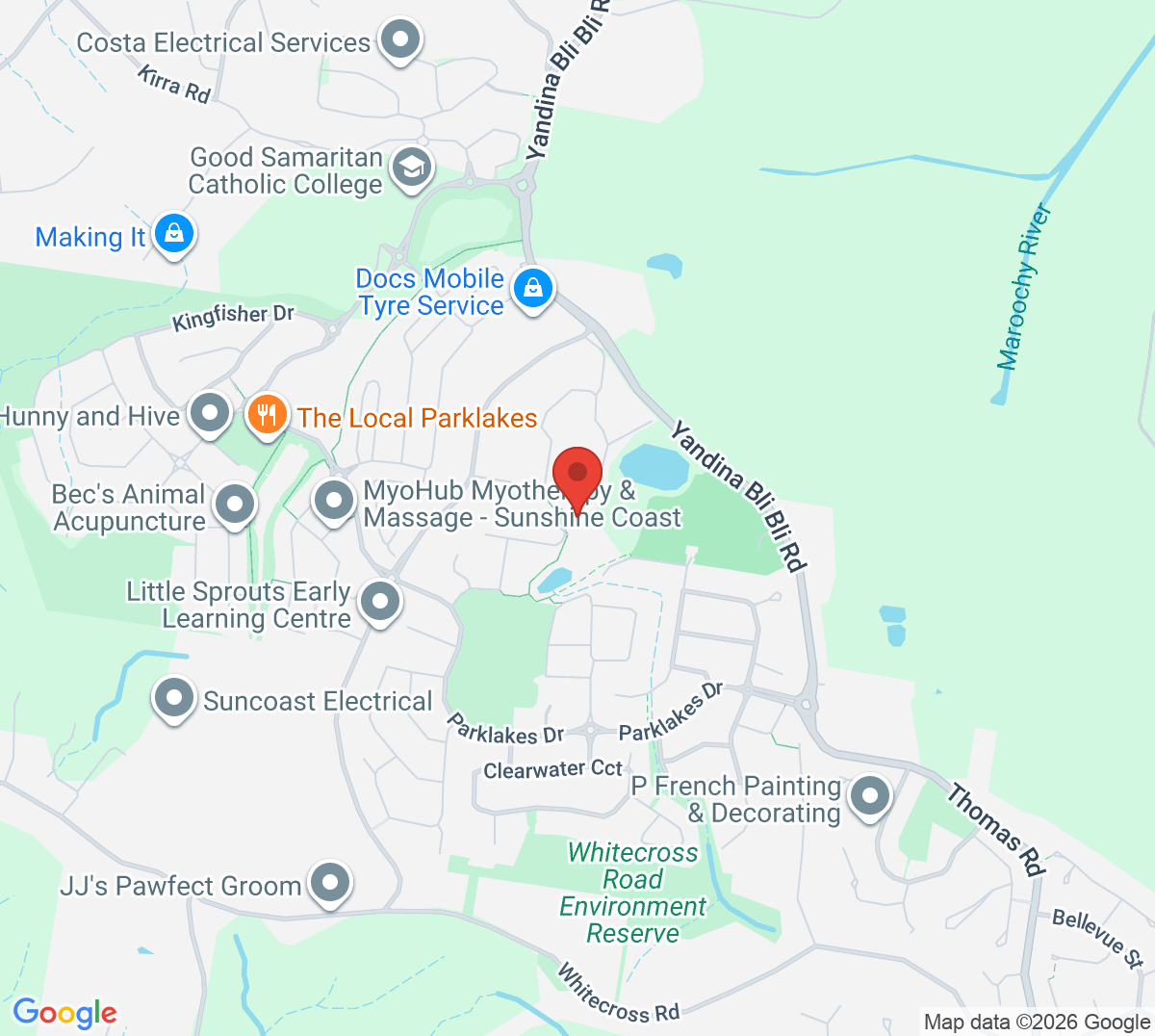 Map of KT Academy Pickleball BLI BLI