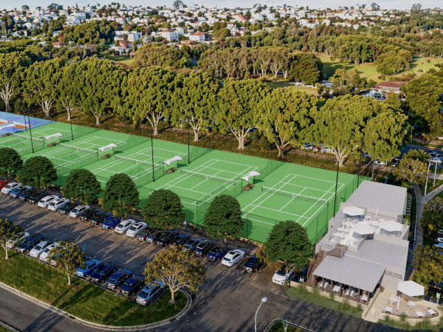 Lyne Park Tennis Centre in Rose Bay