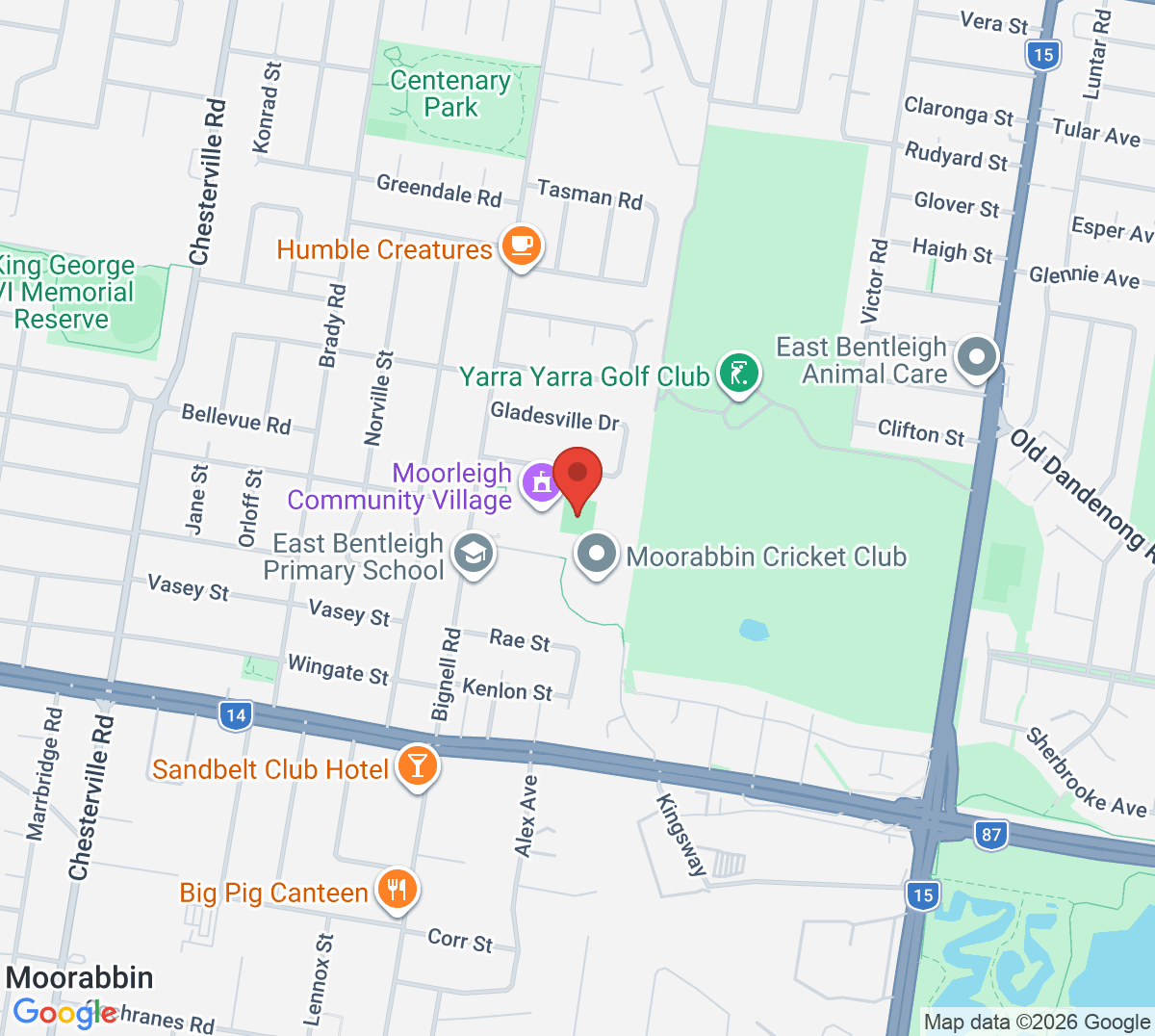 Map of Maccabi Tennis Club
