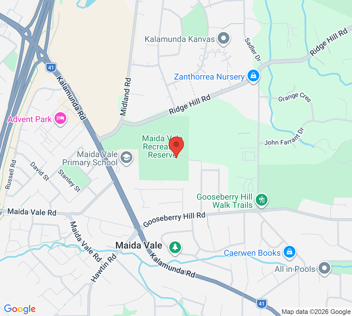 Map of Maida Vale Tennis Club