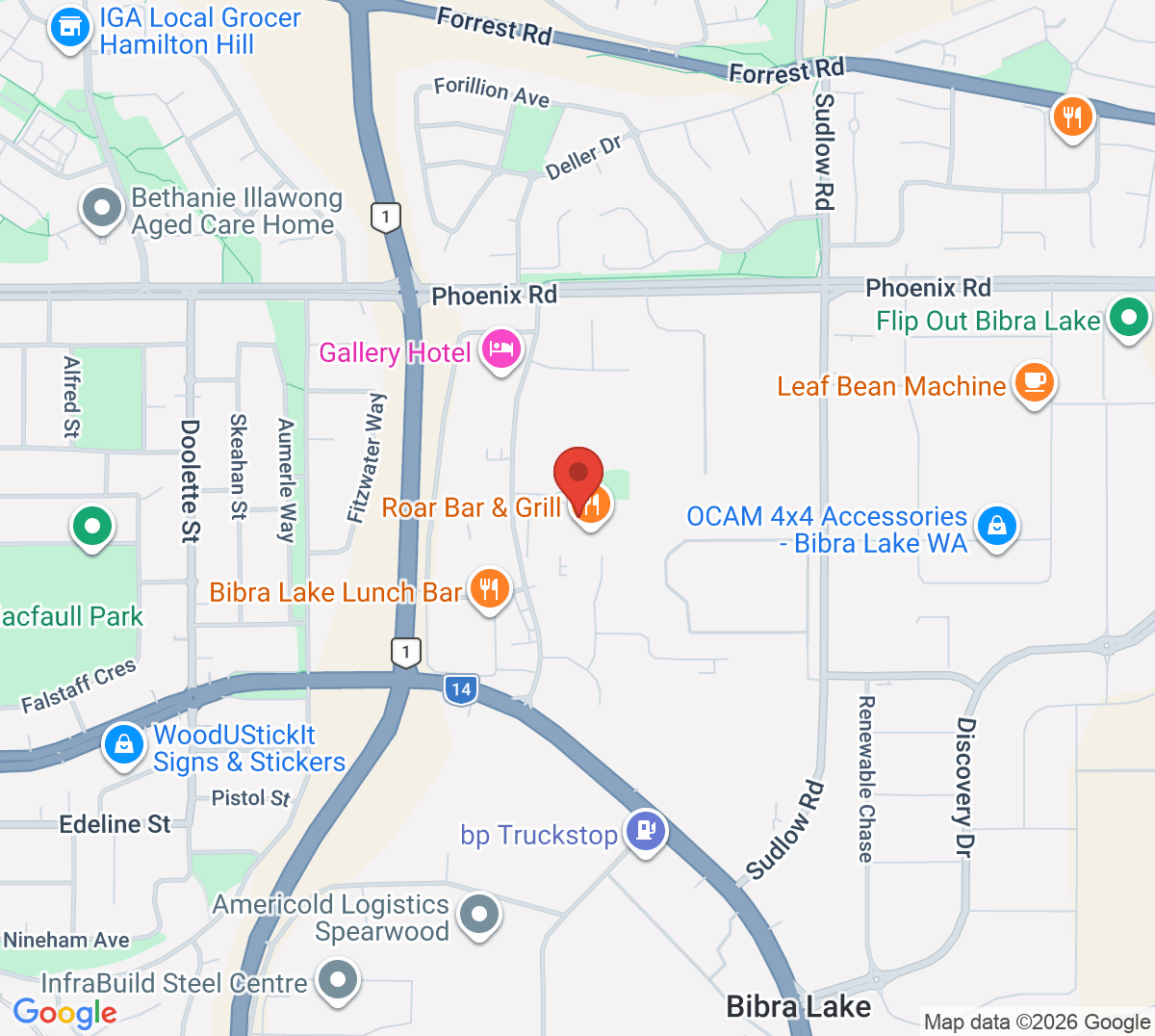 Map of Next Generation Tennis Club