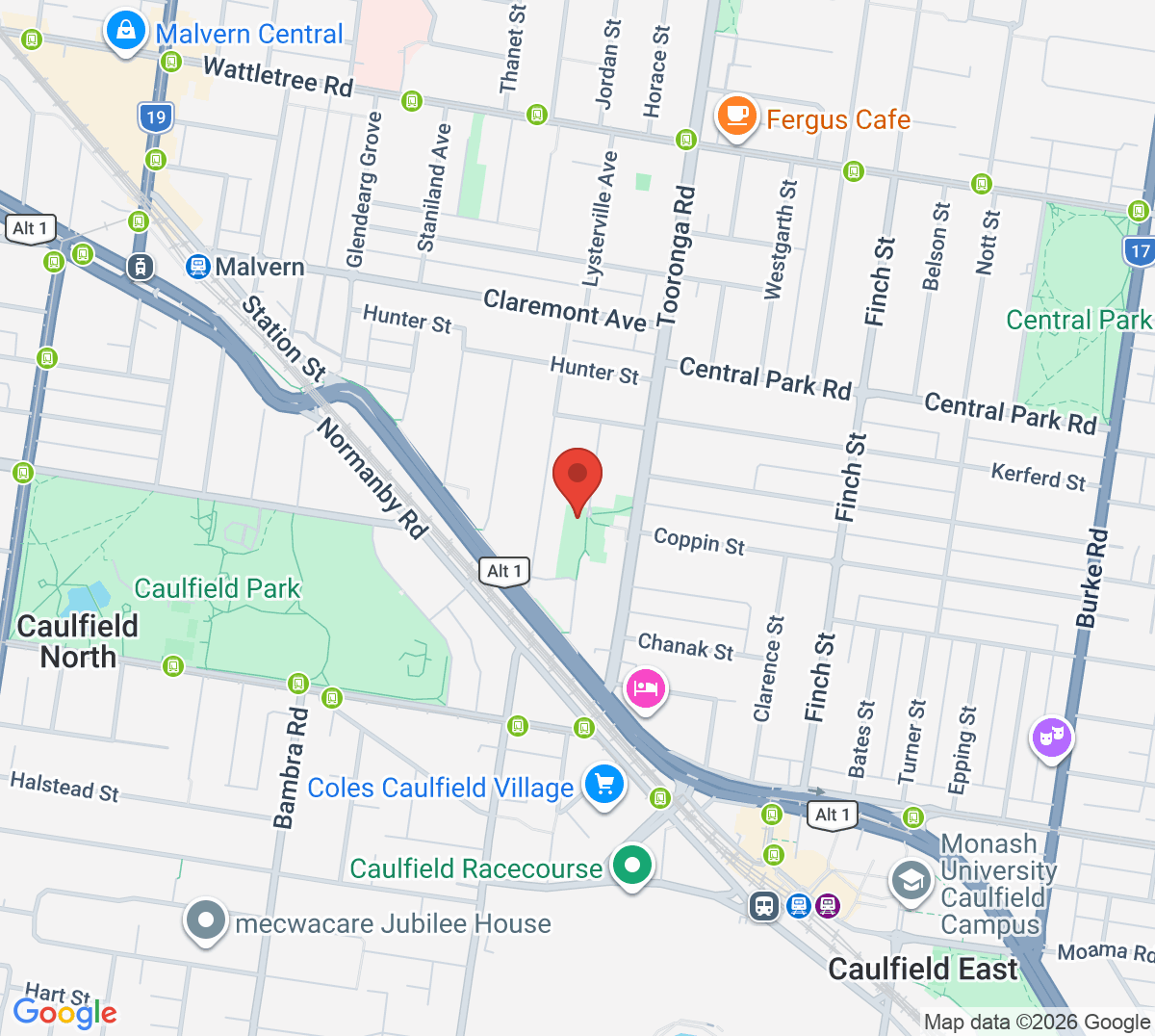Map of Penpraze Park Tennis Courts